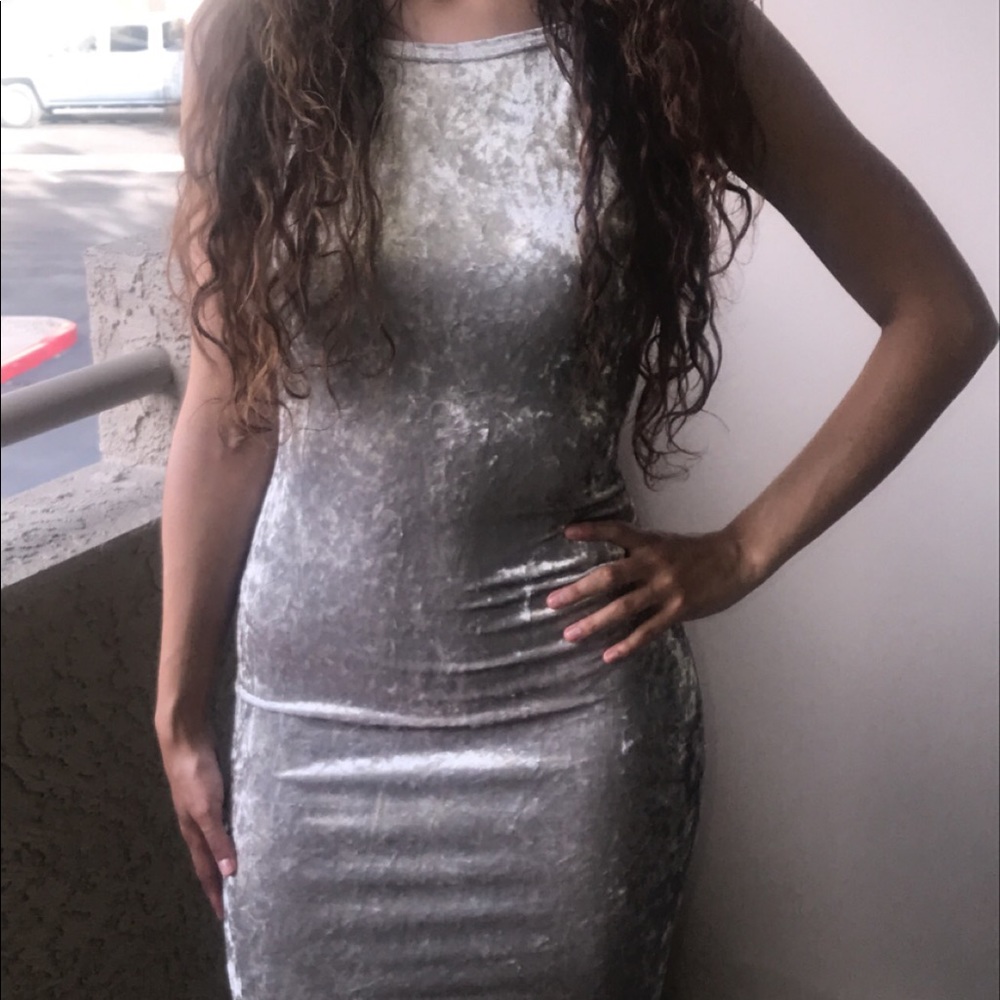 Long Tan Fit Dress